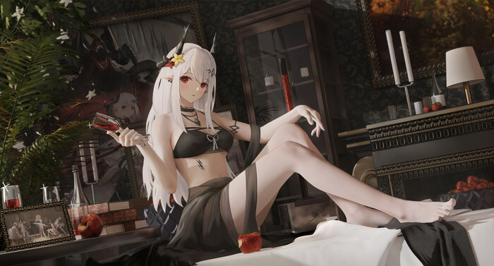 Saileach & Mudrock , ArtStation, , Arknights, Saileach, Mudrock, Anime Art, 