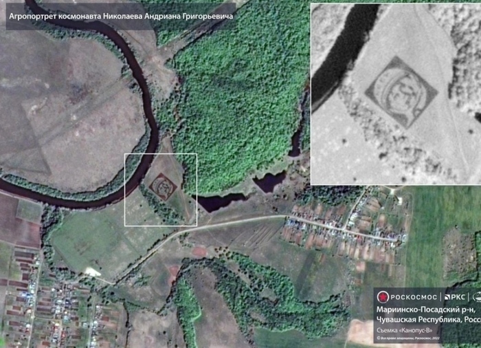 Агропортрет виден из космоса!