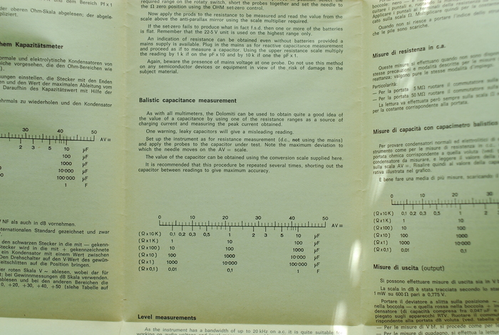 Мультиметр Dolomiti 1970 Электроника, Техника, Электрика, Мультиметр, Измерительные приборы, Италия, История, Электричество, Длиннопост