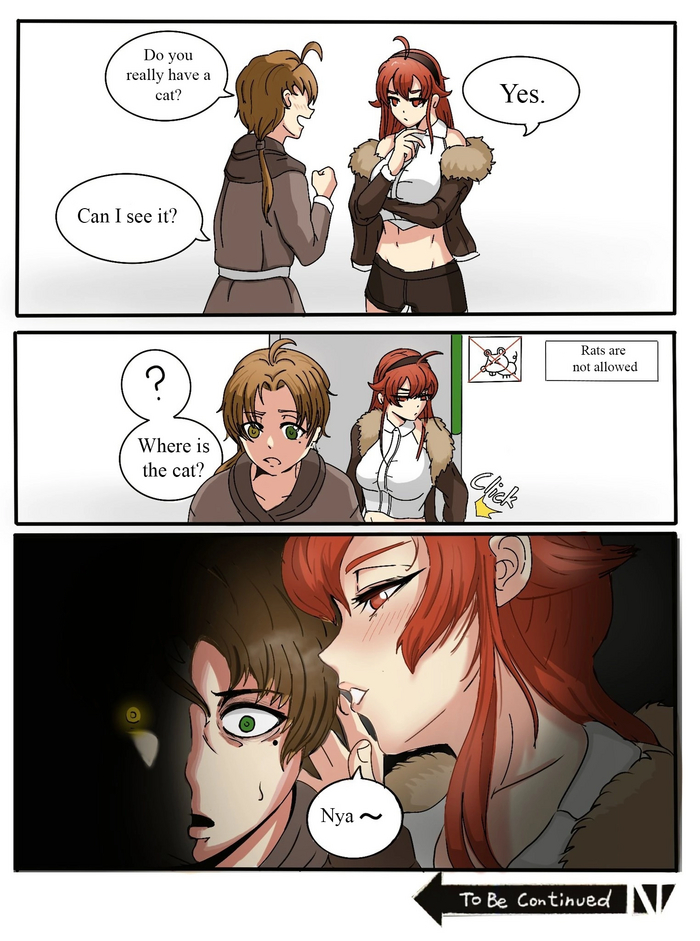 Nya~ , , Mushoku tensei, Eris Boreas Greyrat, Rudeus Greyrat
