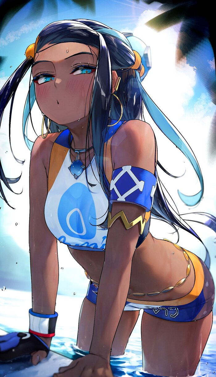 Nessa , Anime Art, Nessa, Pokemon Sword and Shield, , , , Hizake