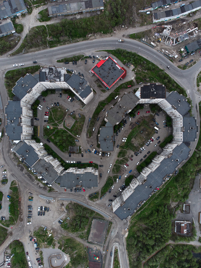 Панелька в виде сердца (почти) Мурманск, Архитектура, Россия, Советская архитектура, Длиннопост