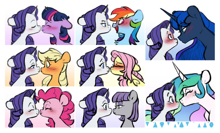  My Little Pony, Twilight Sparkle, Fluttershy, Rainbow Dash, Pinkie Pie, Applejack, Rarity, Princess Luna, Princess Celestia, Maud Pie, Doodle-mark