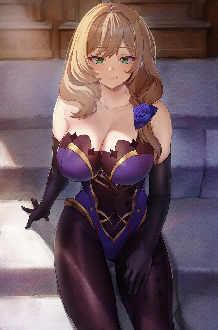 Lisa Genshin Impact, Lisa (Genshin Impact), , , , , Anime Art