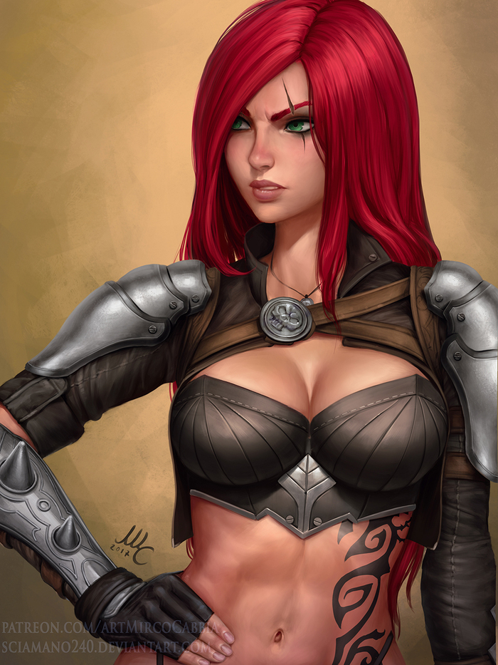 Katarina Katarina, League of Legends, Game Art