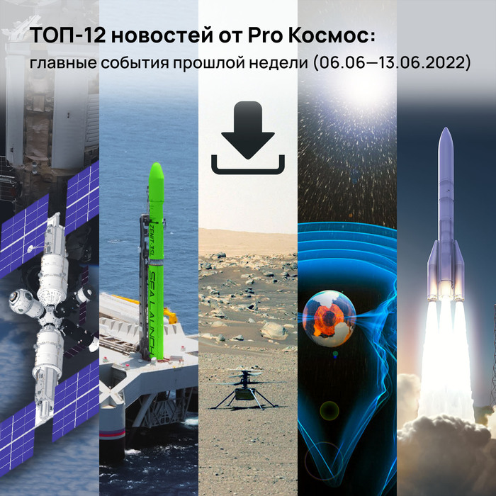 ТОП-12 новостей от Pro Космос: главные события прошлой недели (06.06—13.06.2022)