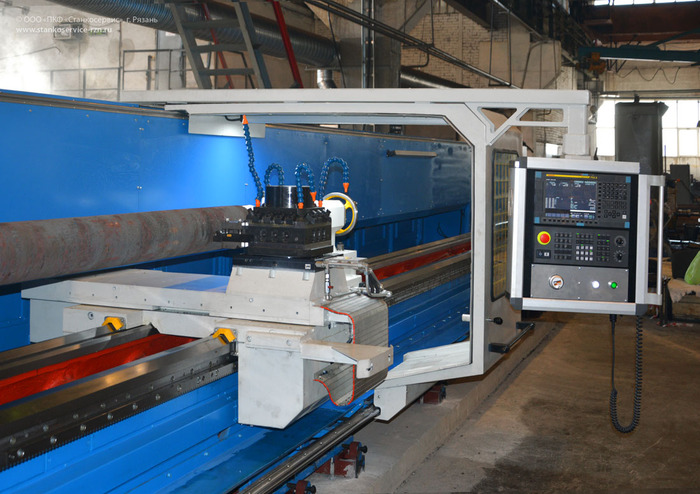 Десятиметровый токарный станок с ЧПУ 16Р40Ф3-10 ЧПУ, Токарный станок, Станкостроение, Техника, Как это сделано, Производство, Завод, Видео, YouTube, Длиннопост, Импортозамещение