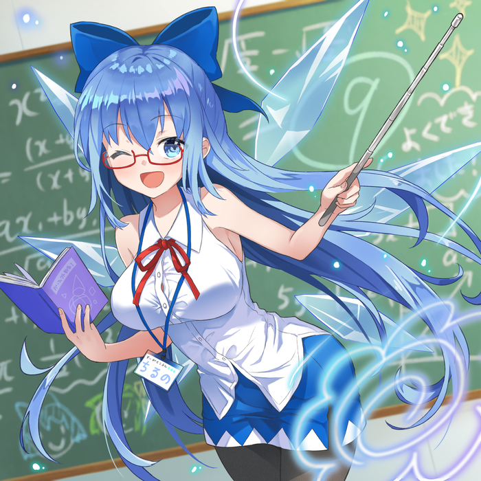   Touhou, Cirno, , Anime Art, 