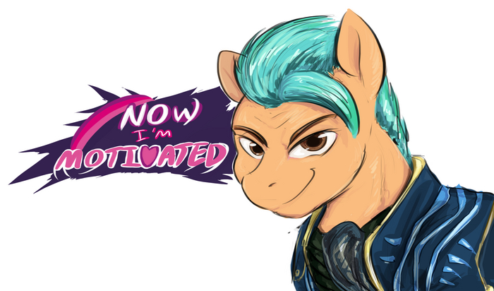 MOTIVATED My Little Pony, Hitch Trailblazer, Devil May Cry, , MLP Crossover