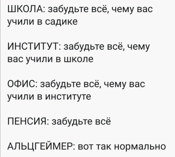 Забудьте всё