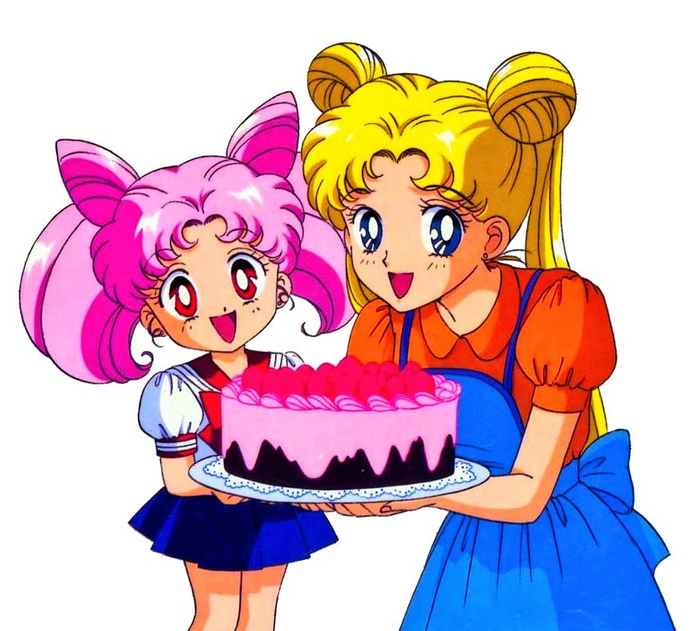   ,   ! Sailor Moon, , Anime Art, Tsukino Usagi, Tsukino Chibiusa, 