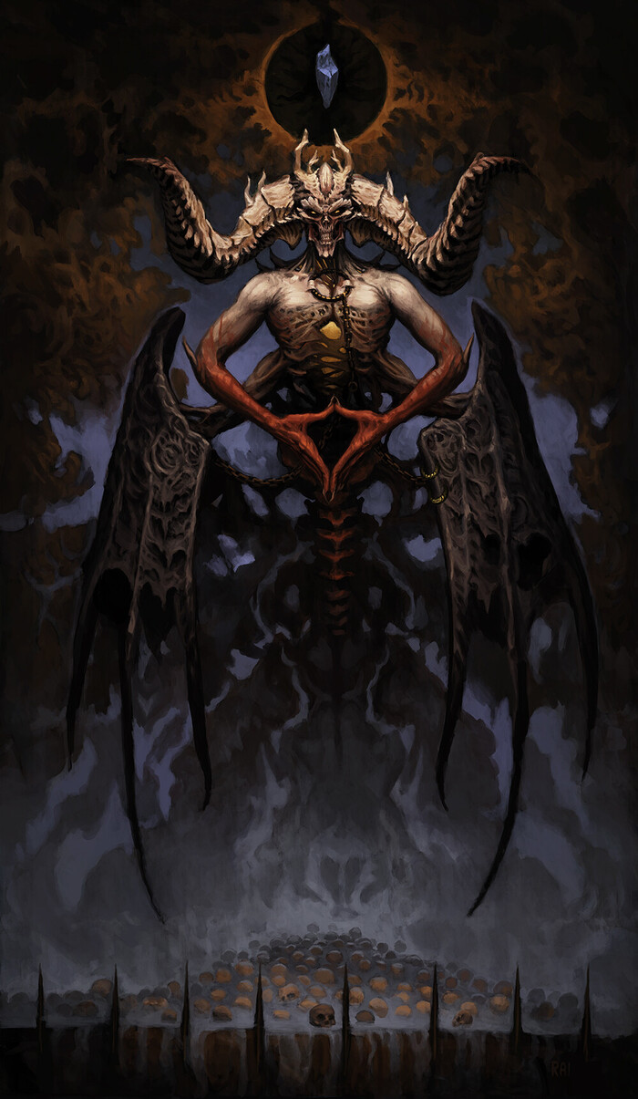 Lilith & Mephisto , ArtStation, , Diablo, , 