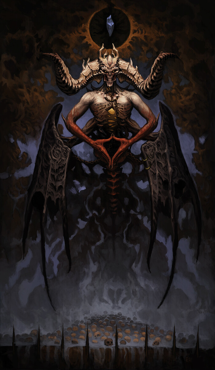 Lilith & Mephisto , ArtStation, , Diablo, , 