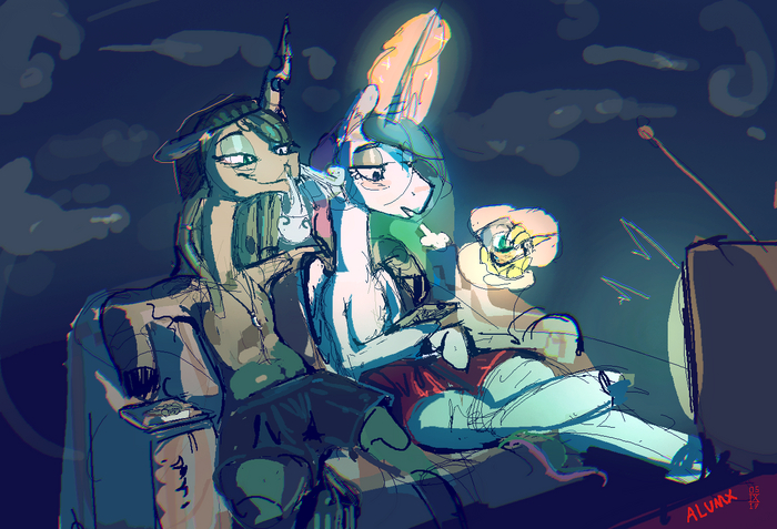   ,   My Little Pony, Princess Celestia, Queen Chrysalis, Alumx