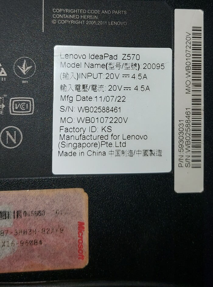 Lenovo z570      SSD Lenovo,  