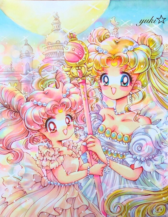 Принцессы Sailor Moon, Аниме, Anime Art, Princess Serenity, Small Lady