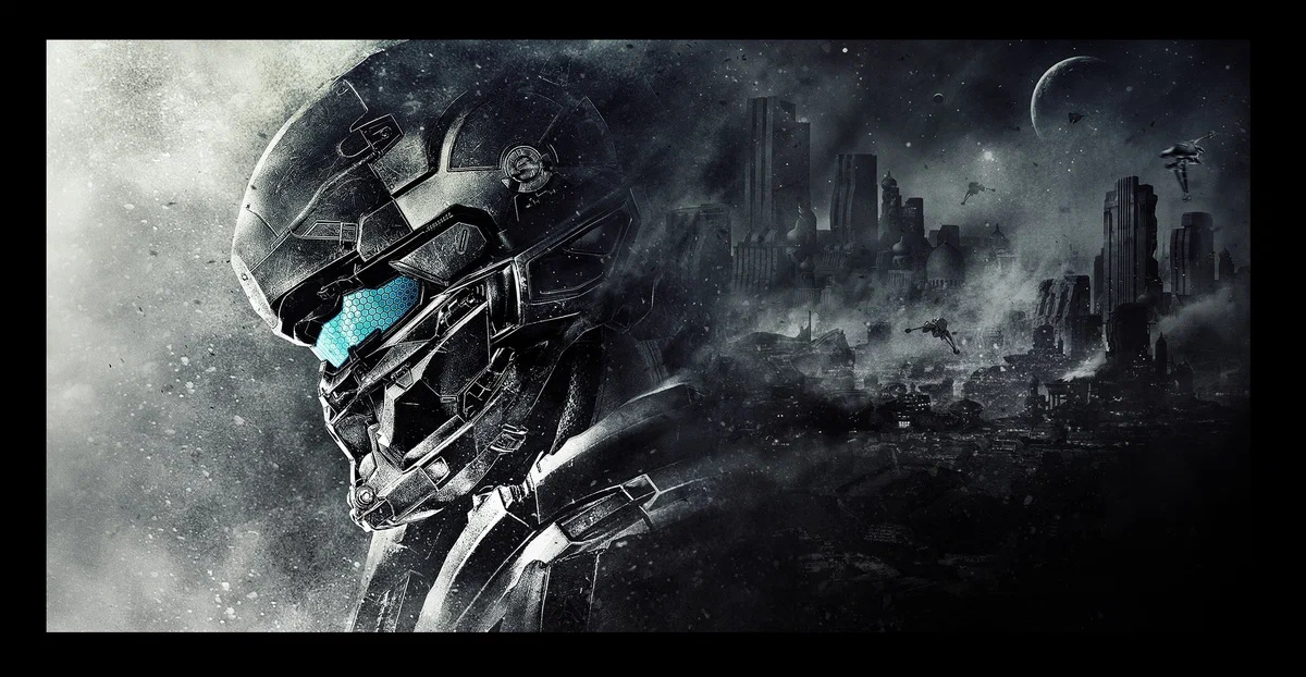 Лицо вокса обои. Halo 5: Guardians. Хало обои. Halo 5 Guardians обои. Halo 5 poster.