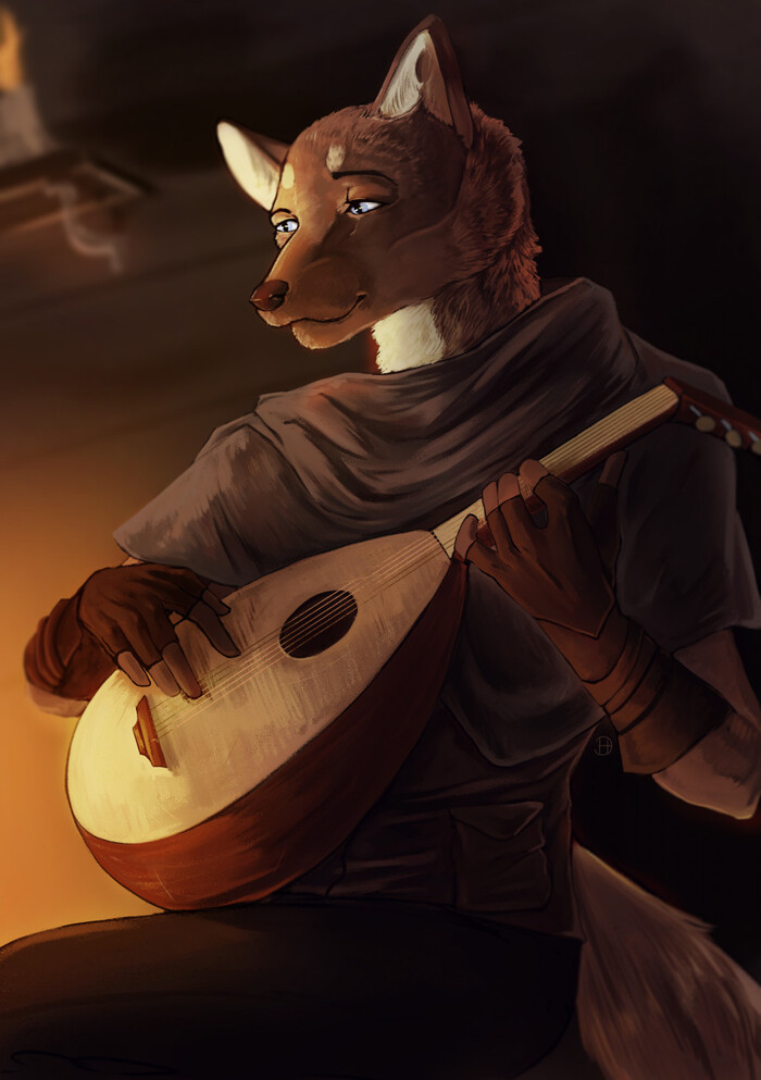 Halfbody commission , Furry Art, Furry Marten, , 