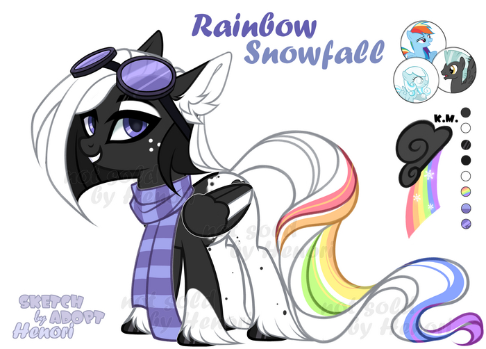 Poney-Fusion! My Little Pony, , Rainbow Dash, Thunderlane, Snowdrop