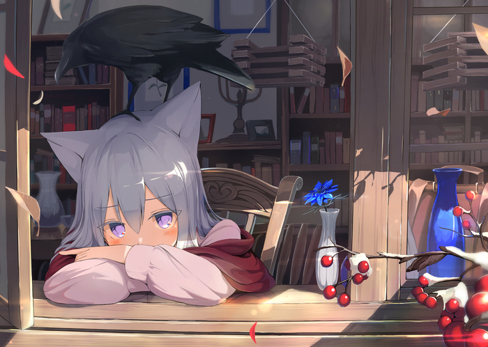    Anime Art, Original Character, , Animal Ears, 