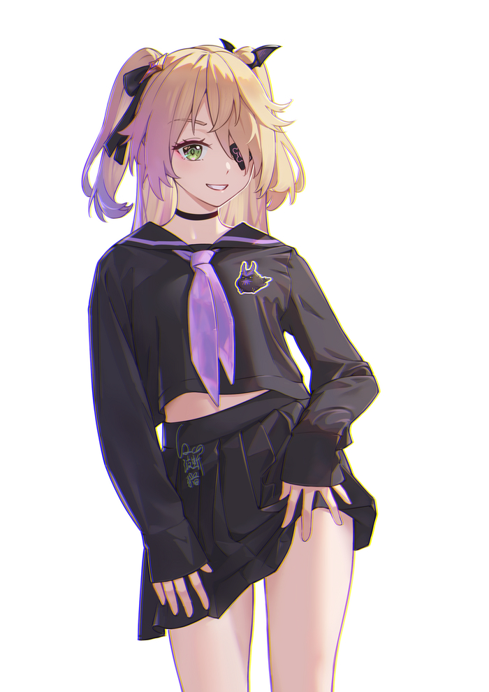 Fischl Genshin Impact, , Anime Art, Fischl (Genshin Impact), Seifuku