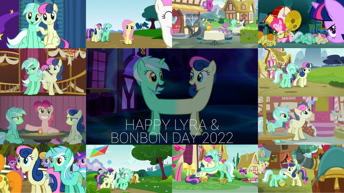 -! My Little Pony, Lyra Heartstrings, Bon Bon, Amethyst Star, Fluttershy, Spike, Gabby, Twilight Sparkle, Pinkie Pie, Carrot Top, Prince Rutherford