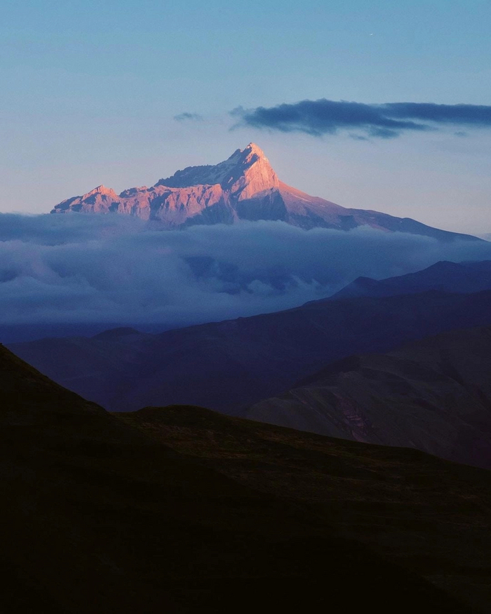 Гора Шалбуздаг, высота 4142 метра, республика Дагестан