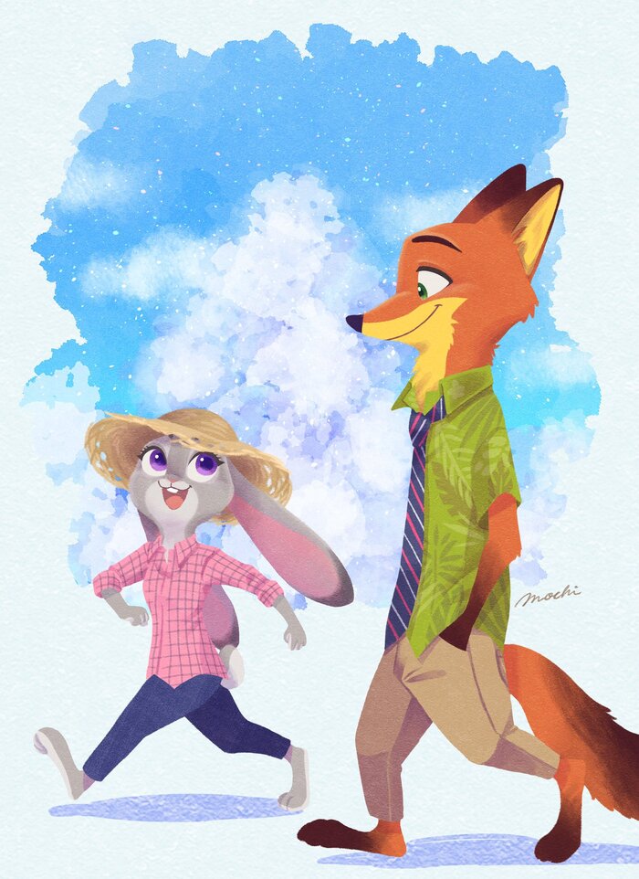     ,   , Nick Wilde, Judy Hopps, Mochi, , 