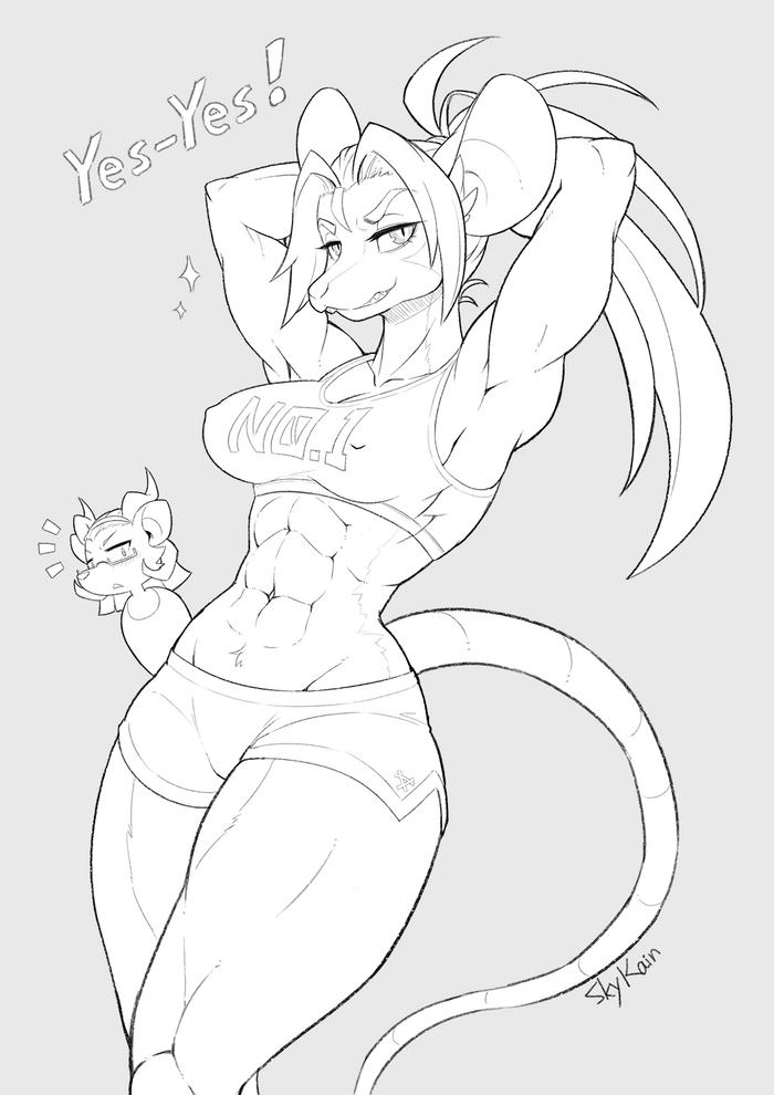    , Muscleart, Warhammer Fantasy Battles, Scaven, Skykain, , Furry Art