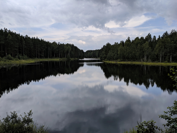 Озеро в деревне