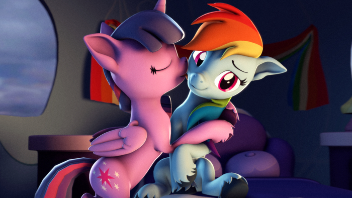-- My Little Pony, Twilight Sparkle, Rainbow Dash, 