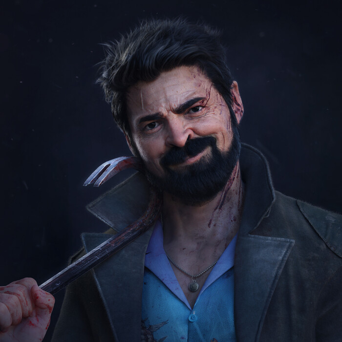 Billy Butcher , ArtStation,  (), Billy Butcher ( ),  , 3D, ,  , 