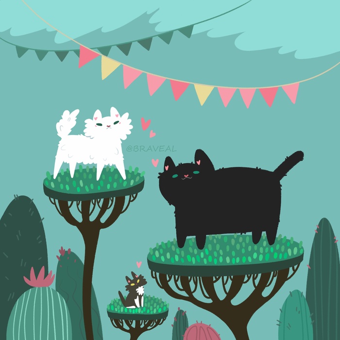 Котячья семья!