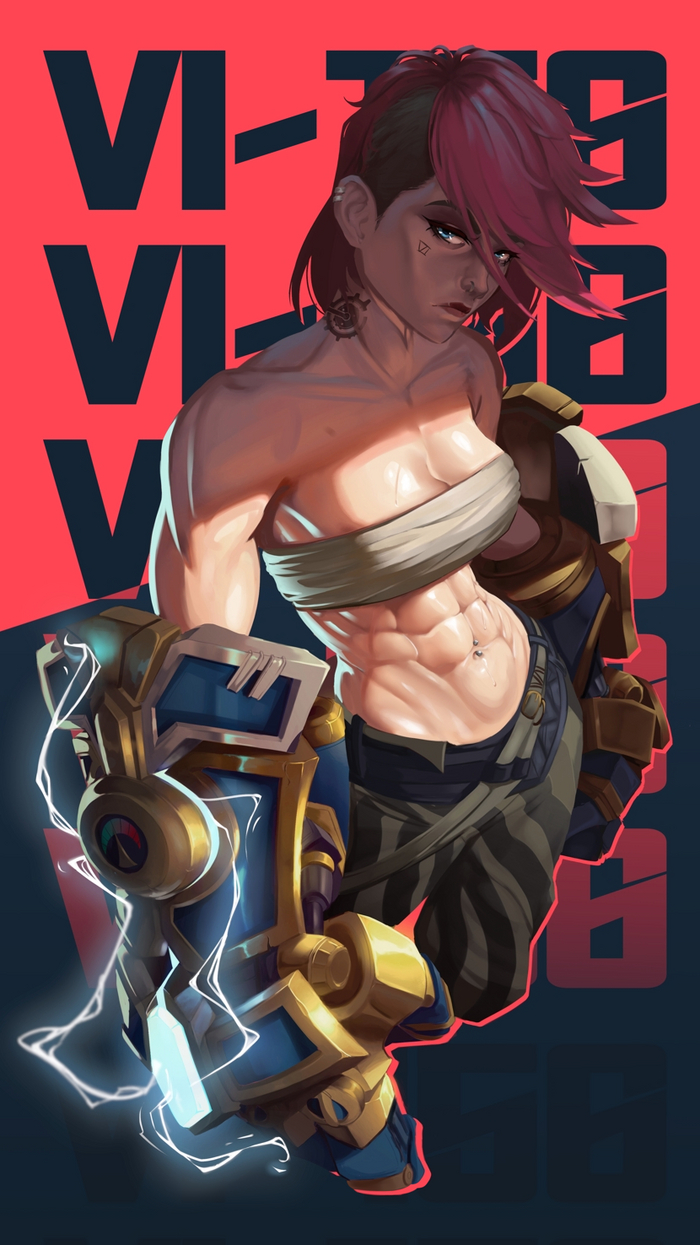  Moneree, Muscleart,  , VI, League of Legends, Arcane, ,  , 