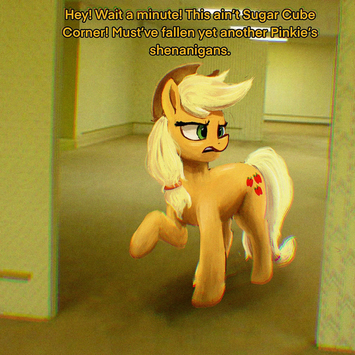 , - !   " "!       My Little Pony, Applejack, Backrooms