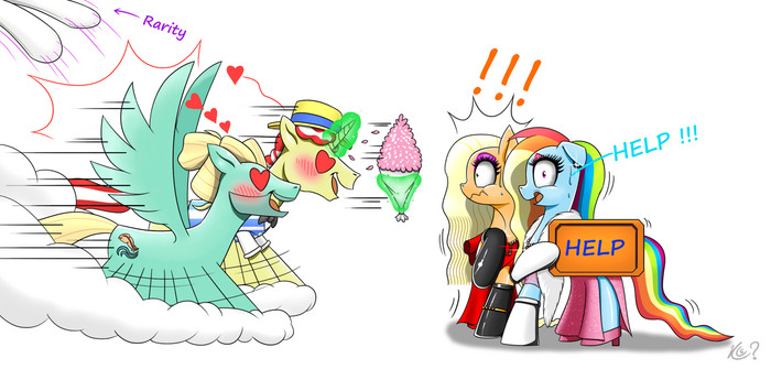  My Little Pony, Rainbow Dash, Rarity, Applejack, Flim, Zephyr Breeze