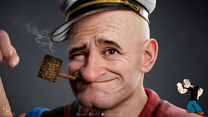 Popeye The Sailor Man , ArtStation,  , 3D, 