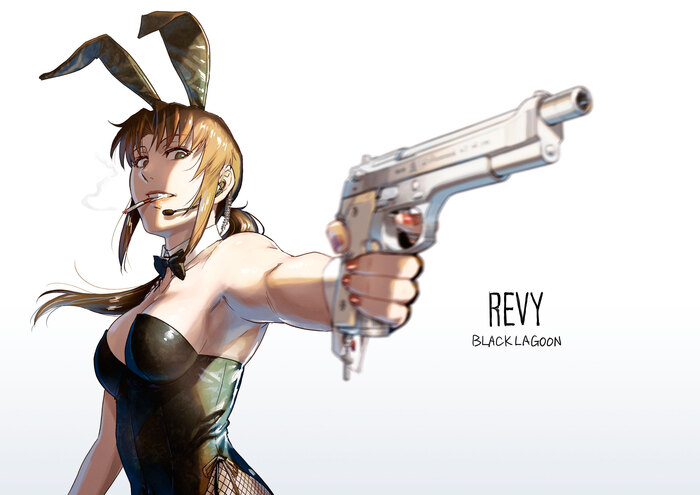 Revy Anime Art, , Black Lagoon, Revy, 