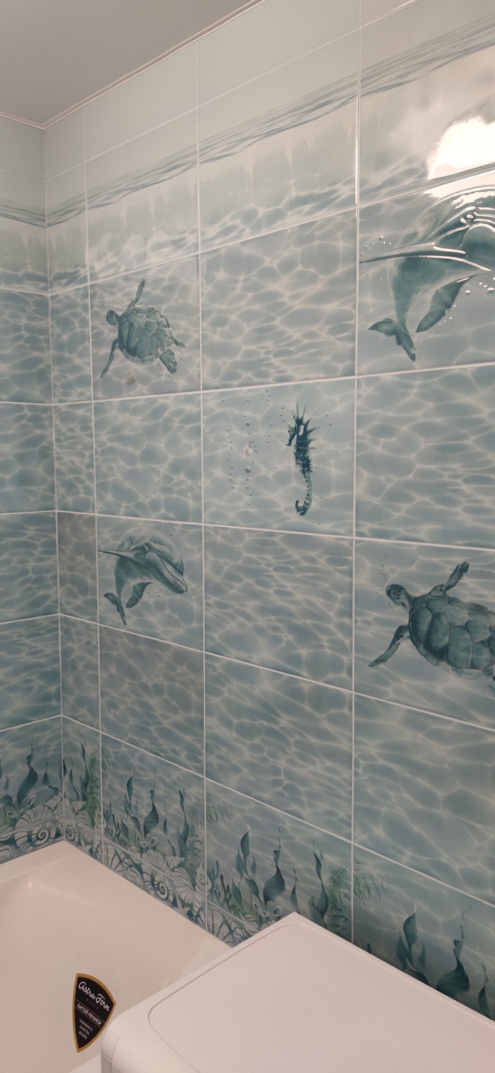 Шёл 2022 год, а дельфинчики все ещё с нами)) Ремонт санузла, Дельфинарий, Длиннопост