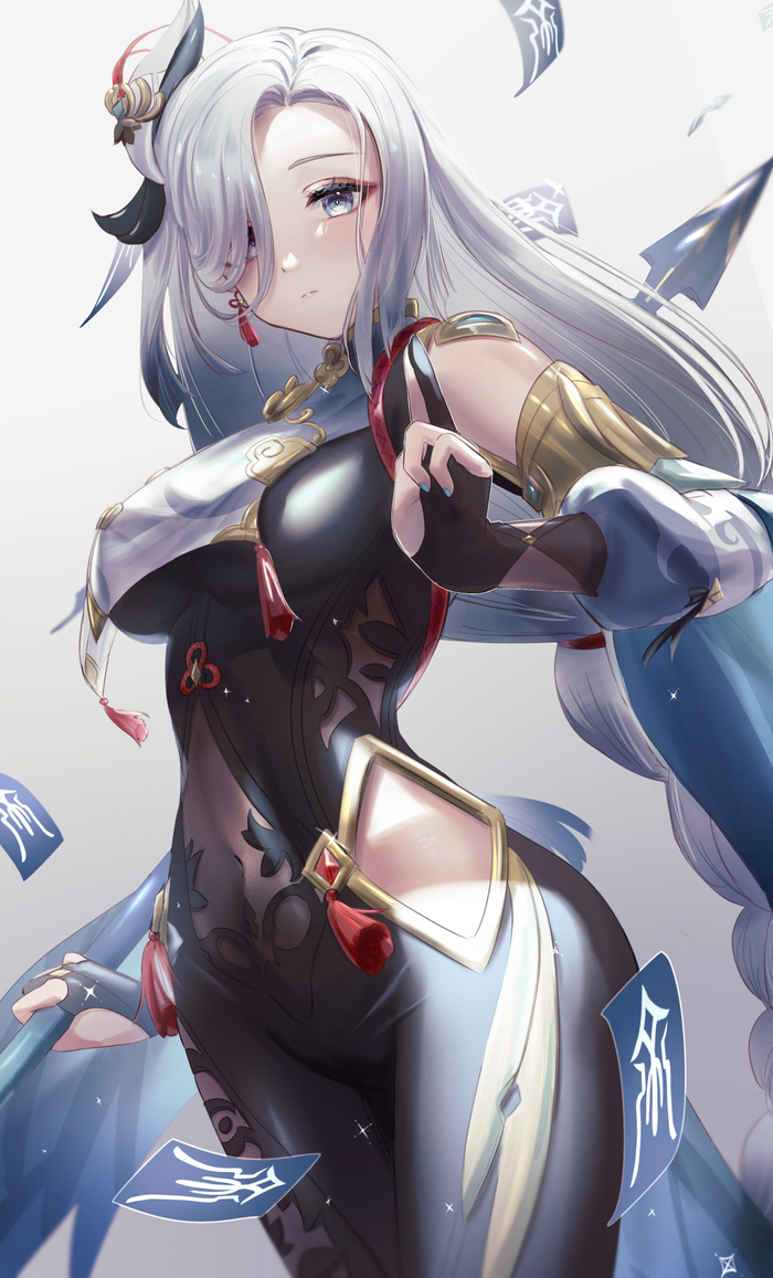 Shenhe , Anime Art, Genshin Impact, , Shenhe (Genshin Impact)