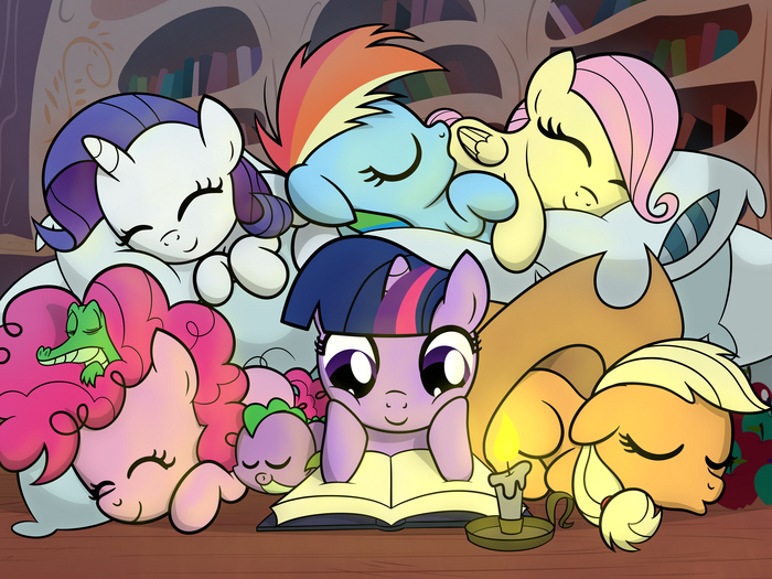   My Little Pony, Ponyart, Twilight Sparkle, Rarity, Rainbow Dash, Pinkie Pie, Applejack, Fluttershy, Gummy, Spike, Drawponies