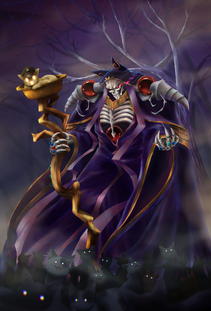  , , Anime Art, Overlord, Ainz Ooal Gown, Pandoras Actor, 