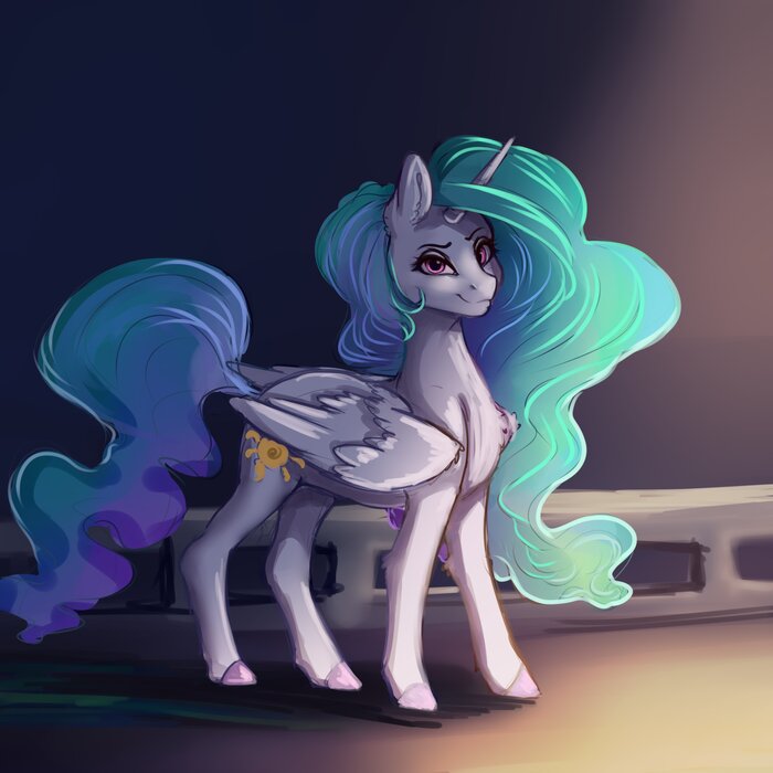  My Little Pony, Ponyart, Princess Celestia, Miokomata