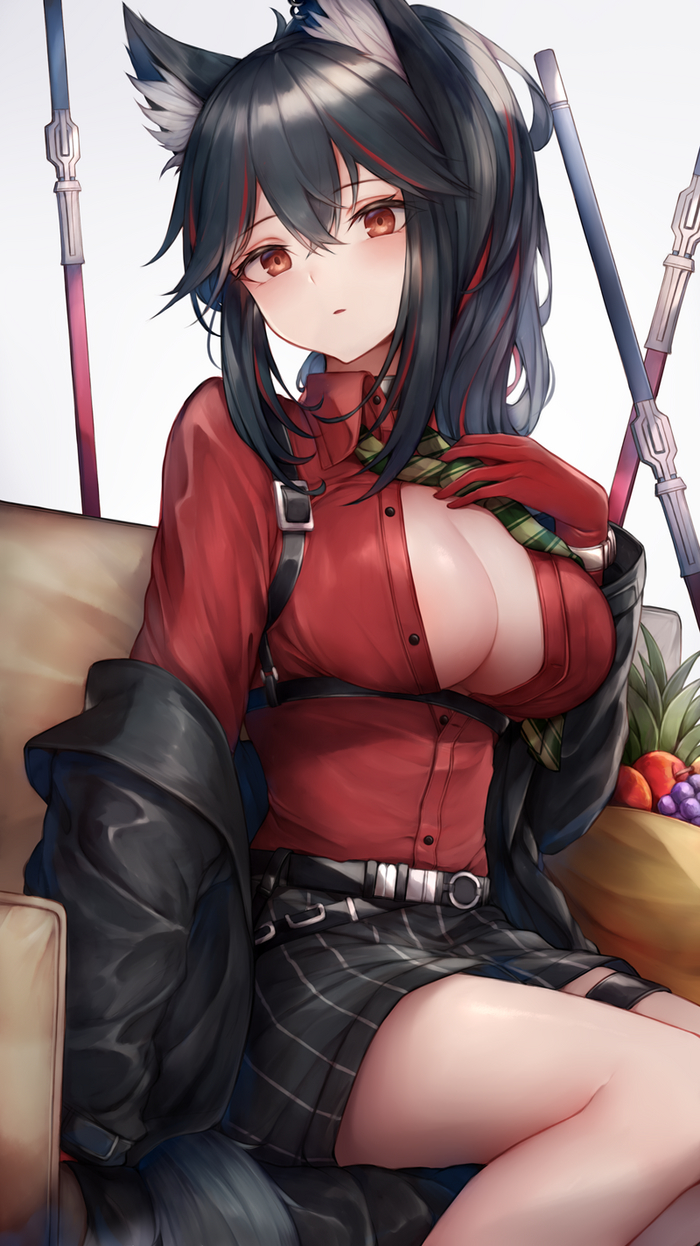  Anime Art, , Texas (Arknights), Arknights, SNM (Sunimi), Animal Ears