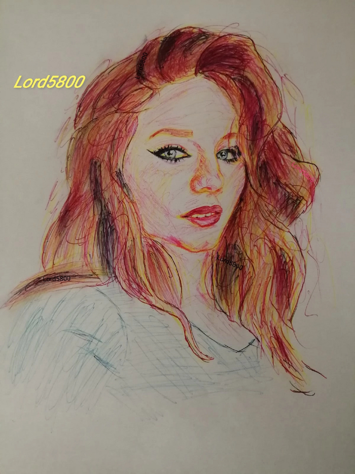 Портрет рыжей девушки Lord5800 Лорд5800