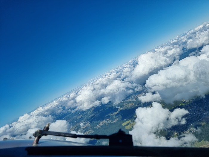 Королева неба и облака Облака, Мобильная фотография, Авиация, Boeing 737, Boeing 747, Самолет, Длиннопост