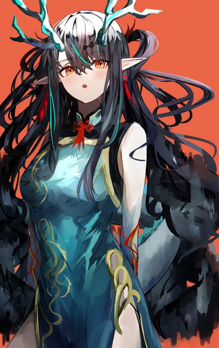 Arknights operators , Anime Art, Arknights, Dusk (Arknights), Kaltsit, Lappland, Surtr, Amiya, , 