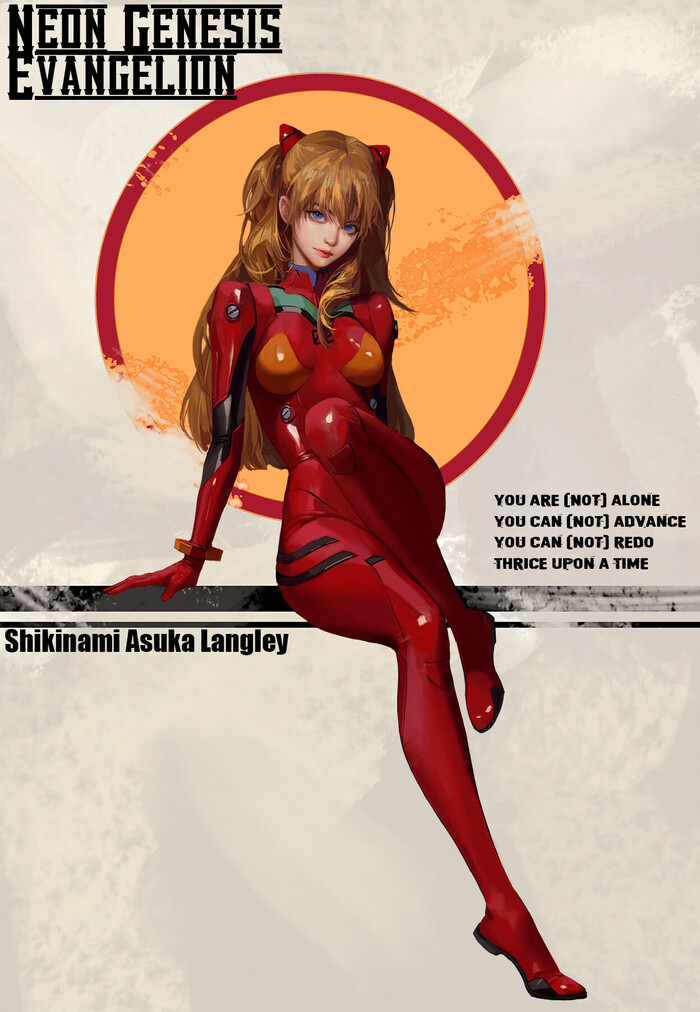 Asuka , ArtStation, , Evangelion, Asuka Langley, 2D, 3D, Anime Art, 