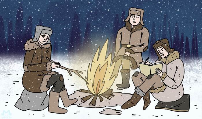 История трёх отважных мужчин