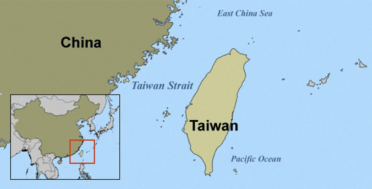 Где тайвань карте показать. Остров Тайвань на карте. Карта Тайвань и Китай на карте. Остров Тайвань на карте Китая.